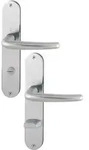 HOPPE Langschildgarnitur Den.E1310Z/302 VA F69 SK/OL 78mm DIN L/R - 2820977