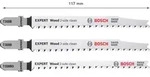 Bosch Expert Wood 2-side clean Stichs&auml;geblatt-Set 3tlg. T308B/BO - 2608900559