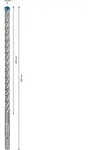 Bosch 30x Expert SDS plus-7X Hammerbohrer 12 x 150 x 215 mm - 2608900189
