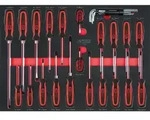 KS TOOLS SCS Schraubendreher-Satz 29tlg. in 1/1 Systemeinlage - 711.1029