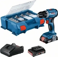 Bosch 06019K3205, Bosch Akku-Bohrschrauber GSR 18V-45 2x 2,0 Ah Akku + Ladeger&auml;t in