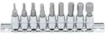BGS Bit-Einsatz-Satz Antriebe Innenvierkant 6,3 mm (1/4") Innensechskant 3/32" - 3/8"