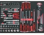 KS TOOLS 1/4"+3/8" SCS Steckschl&uuml;ssel-Satz 118tlg. in 1/1 Systemeinlage - 711.0118