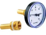 AFRISO Bimetall-Thermometer BiTh 100 K 0/120C 100mm G1/2B ax Kl.2