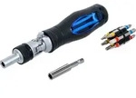 BGS Gelenk-Schraubendreher-Bit-Satz mit Ratschen-Drehgriff, umschaltbar 14tlg. -