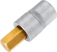 Hazet 986-14, Hazet Steckschl&uuml;sseleinsatz 986 1/2"" Innen-6-kant SW 14 mm L 60 mm -