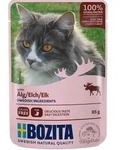 Bozita H&auml;ppchen in Gelee mit Elch | 12x 85g