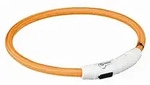 Trixie Flash Leuchtring USB orange | Gr. M-L 45cm