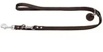Hunter verstellbare F&uuml;hrleine dunkelbraun | 20mm x 200cm Hundeleine
