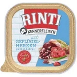 Rinti Nassfutter Schale Kennerfleisch Plus Gefl&uuml;gelherzen | 9x300g