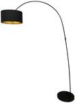 SalesFever Bogenlampe mit Stoffschirm 394083