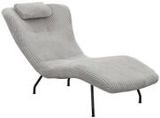 SalesFever Relaxliege Hellgrau Texturstoff 390399
