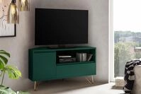 SalesFever Eck TV-Lowboard mit Schublade, Klappfach und offenem Fach 395103