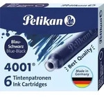 Pelikan Tintenpatronen 4001&reg; 6er Set Standard-Patronen, Blau-Schwarz