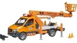 bruder 02679 MB Sprinter Arbeitsb&uuml;hne mit L+S Modul