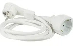 AS Schwabe 50211 Strom Verl&auml;ngerungskabel Wei&szlig; 2m H05VV-F 3G 1,5mm2
