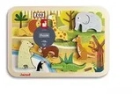 Zoo-Abenteuer: 7-teiliges Holzfiguren-Puzzle zum Greifen und Spielen