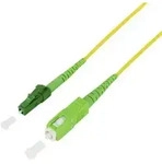 LogiLink FPSLS00 Glasfaser LWL Anschlusskabel 0.5 m Gelb [1x SC APC-Stecker - 1x LC