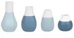 R&auml;der Mini Pastellvasen 4er Set, blau