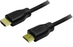 LogiLink HDMI Anschlusskabel HDMI-A Stecker, HDMI-A Stecker 0.20 m Schwarz CH0076 4K