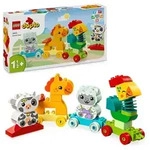LEGO DUPLO 10412 Tierzug, Spielzeug ab 1 Jahr, Montessori Spielzeug