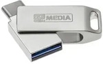 MyMEDIA My Dual USB 3.2 Gen 1 /USB C Drive 128GB USB-Stick 128 GB Silber 69271...