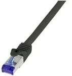 LogiLink C6A123S RJ45 CAT 6a S/FTP 30.00m Schwarz 1St.