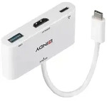 LINDY USB-C&reg; Adapter [1x USB-C&reg; Stecker - 1x HDMI-Buchse, USB 3.2 Gen 1 Buchse A