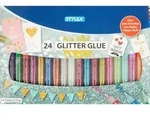 Stylex Glitter Glue, 24 Tuben &agrave; 10 g