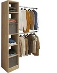Offener Kleiderschrank Dachschr&auml;gen Regal Dacholll