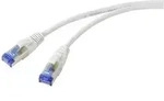 Renkforce RF-5266140 RJ45 Patchkabel CAT 6a S/FTP 2.00 m Grau Slimline, Flexibel, mit