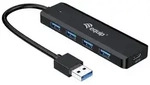 Equip 128959 USB-Hub 5 Port USB-A USB 3.0 5 GBit/s mit USB-C&reg; Stecker Schwarz Hub +