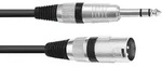 Omnitronic 30225196 XLR Adapterkabel [1x XLR-Stecker 3 polig - 1x Klinkenstecker 6.3
