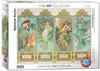 Eurographics 6000-0824 - Die vier Jahreszeiten von Alphonse Mucha , Puzzle, 1.000
