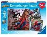 Kinderpuzzle 3x49 Teile - Spider-Man besch&uuml;tzt die Stadt