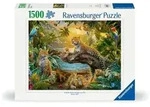 Erwachsenenpuzzle 1500 Teile - Leopardenfamilie im Dschungel