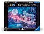 Erwachsenenpuzzle 500 Teile - Wolf im Nordlicht