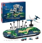 LEGO Reiseerinnerungen, Spielzeugweltkarte, Geschenk f&uuml;r Familien 41838
