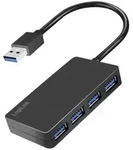 LogiLink UA0396 USB-Hub 4 Port USB-A USB 3.2 Gen1 5 GBit/s Schwarz UA0396