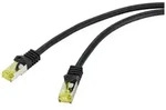 Renkforce RF-4995160 RJ45 Patchkabel CAT 6a (Rohkabel CAT 7) S/FTP 0.50 m Schwarz