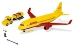 Siku 1702 DHL Frachtflugzeug mit Zubeh&ouml;r