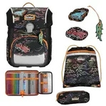 Scout Schulranzen Set Neo Safety Light, Schulranzen Set, 4tlg, Flames