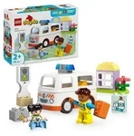 LEGO DUPLO Rettungswagen mit Fahrer, Lernspielzeug f&uuml;r Kleinkinder 10447
