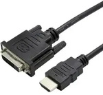 Value HDMI / DVI Adapterkabel HDMI-A Stecker, DVI-D 24+1pol. Stecker 0.15 m Schwarz