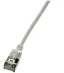 LogiLink CQ9042S RJ45 Patchkabel CAT 6a U/FTP 1.50 m Grau extrem d&uuml;nn, Flammwidrig,