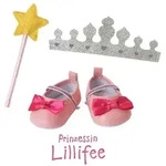 Puppen-Accessoires-Set ''Prinzessin Lillifee'', 3-teilig : Ballerinas, Glitzer