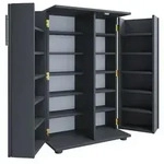 Holz Schrank CD DVD Regal abschlie&szlig;bar Engalo XL