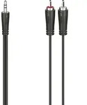 Hama 00200720 Klinke / Cinch Audio Anschlusskabel [1x Klinkenstecker 3.5 mm - 2x