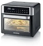 Severin TO 9579 Toastofen &bdquo;Bake & Fry&ldquo; Minibackofen Timerfunktion,