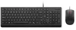 Lenovo 4X31R64414 Kabelgebunden Tastatur, Maus-Set Deutsch, QWERTZ Schwarz